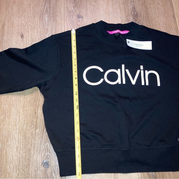 Calvin Klein Performance Womens Black Logo Sweaters |Size Large - Picture 4 of 11
